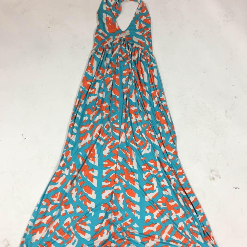 Diane von Furstenberg silk halter maxi dress, 6